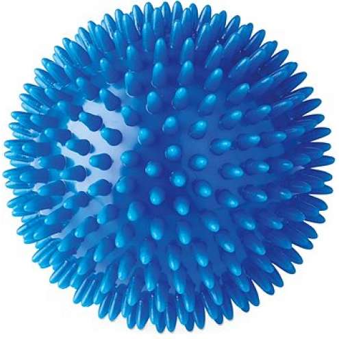 KineMAX Hedgehog Masážní míček ježek 10cm modrý